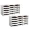 Adiroffice 15-Compartment Cardboard Literature File Organizer, White, PK2 ADI501-15-WHI-2pk - alternate 3